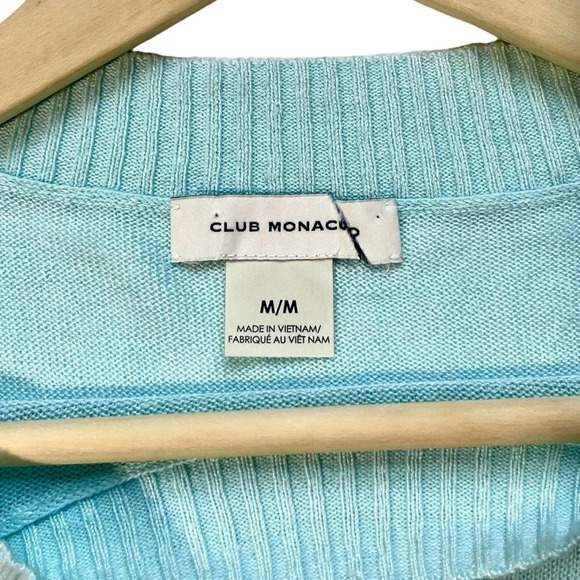 Club Monaco Striped Linen Boatneck Sweater - Picture 4 of 6
